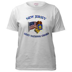 NJARNG - A01 - 04 - DUI - New Jersey Army National Guard - Women's T-Shirt - Click Image to Close