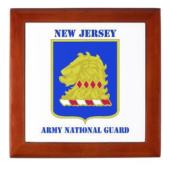 NJARNG - M01 - 03 - DUI - New Jersey Army National Guard with Text - Keepsake Box - Click Image to Close