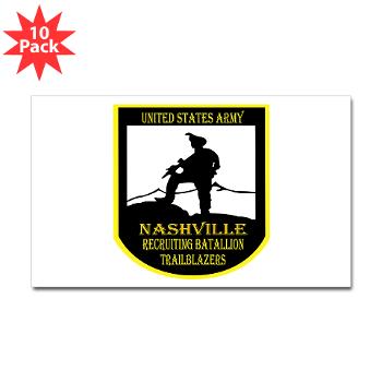 NRB - M01 - 01 - DUI - Nashville Recruiting Battalion - Sticker (Rectangle 10 pk)