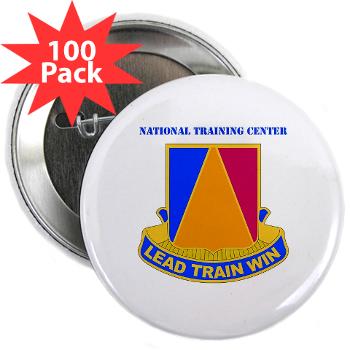 NTC - M01 - 01 - DUI - National Training Center (NTC) with Text - 2.25" Button (100 pack)