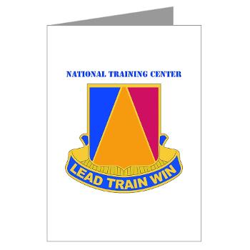 NTC - M01 - 02 - DUI - National Training Center (NTC) with Text - Greeting Cards (Pk of 10)