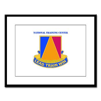 NTC - M01 - 02 - DUI - National Training Center (NTC) with Text - Large Framed Print