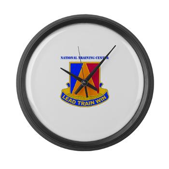 NTC - M01 - 03 - DUI - National Training Center (NTC) with Text - Large Wall Clock