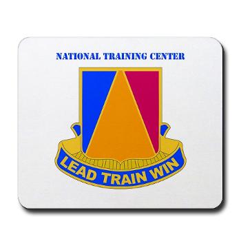 NTC - M01 - 03 - DUI - National Training Center (NTC) with Text - Mousepad