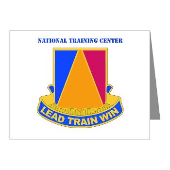 NTC - M01 - 02 - DUI - National Training Center (NTC) with Text - Note Cards (Pk of 20)