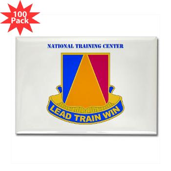 NTC - M01 - 01 - DUI - National Training Center (NTC) with Text - Rectangle Magnet (100 pack)