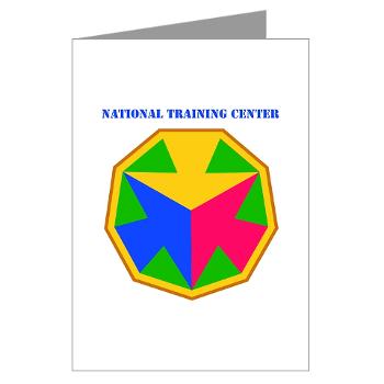 NTC - M01 - 02 - SSI - National Training Center (NTC) with Text - Greeting Cards (Pk of 20)