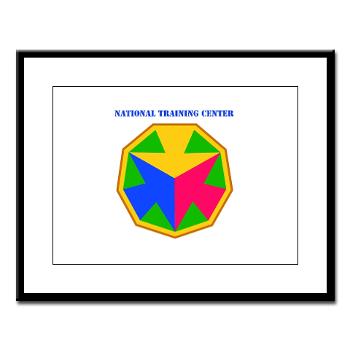 NTC - M01 - 02 - SSI - National Training Center (NTC) with Text - Large Framed Print