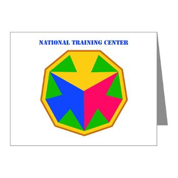 NTC - M01 - 02 - SSI - National Training Center (NTC) with Text - Note Cards (Pk of 20)