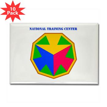 NTC - M01 - 01 - SSI - National Training Center (NTC) with Text - Rectangle Magnet (10 pack)