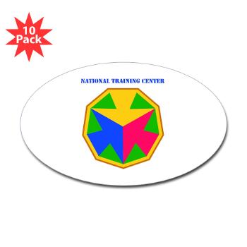 NTC - M01 - 01 - SSI - National Training Center (NTC) with Text - Sticker (Oval 10 pk)