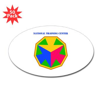 NTC - M01 - 01 - SSI - National Training Center (NTC) with Text - Sticker (Oval 50 pk)