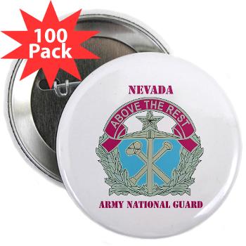 NVARNG - M01 - 01 - DUI - Nevada Army National Guard with Text 2.25" Button (100 pack)