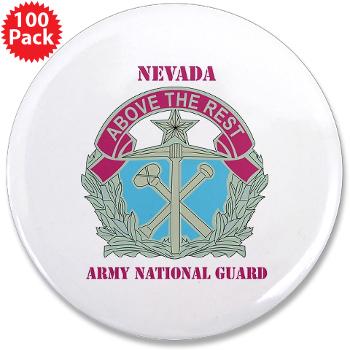 NVARNG - M01 - 01 - DUI - Nevada Army National Guard with Text 3.5" Button (100 pack)