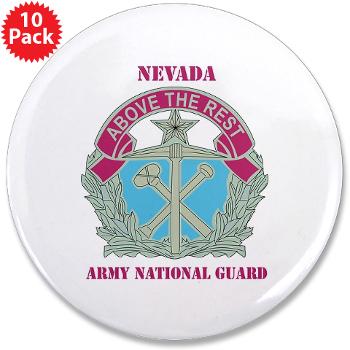 NVARNG - M01 - 01 - DUI - Nevada Army National Guard with Text 3.5" Button (10 pack)