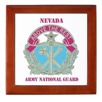 NVARNG - M01 - 03 - DUI - Nevada Army National Guard with Text Keepsake Box