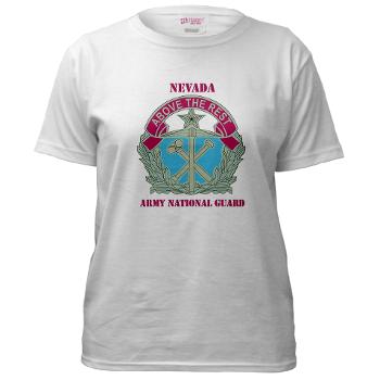 NVARNG - A01 - 04 - DUI - Nevada Army National Guard with Text Women's T-Shirt