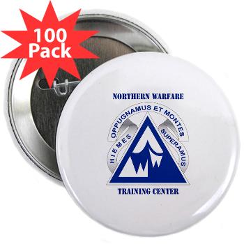 NWTC - M01 - 01 - Northern Warfare Training Center (NWTC) with Text - 2.25" Button (100 pack) - Click Image to Close