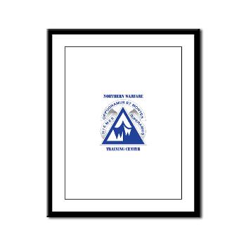 NWTC - M01 - 02 - Northern Warfare Training Center (NWTC) with Text - Framed Panel Print - Click Image to Close