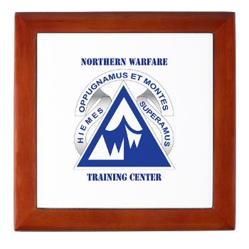 NWTC - M01 - 03 - Northern Warfare Training Center (NWTC) with Text - Keepsake Box