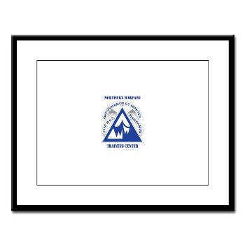 NWTC - M01 - 02 - Northern Warfare Training Center (NWTC) with Text - Large Framed Print