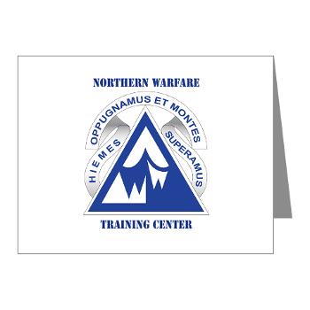 NWTC - M01 - 02 - Northern Warfare Training Center (NWTC) with Text - Note Cards (Pk of 20)