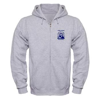 NWTC - A01 - 03 - Northern Warfare Training Center (NWTC) with Text - Zip Hoodie