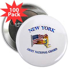 NYARNG - M01 - 01 - DUI - New York Army National Guard with Flag 2.25" Button (100 pack) - Click Image to Close