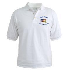 NYARNG - A01 - 04 - DUI - New York Army National Guard with Flag Golf Shirt
