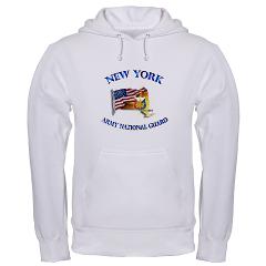 NYARNG - A01 - 03 - DUI - New York Army National Guard with Flag Hooded Sweatshirt