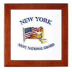 NYARNG - M01 - 03 - DUI - New York Army National Guard with Flag Keepsake Box