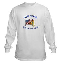 NYARNG - A01 - 03 - DUI - New York Army National Guard with Flag Long Sleeve T-Shirt