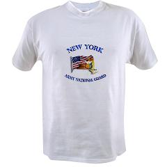 NYARNG - A01 - 04 - DUI - New York Army National Guard with Flag Value T-Shirt - Click Image to Close