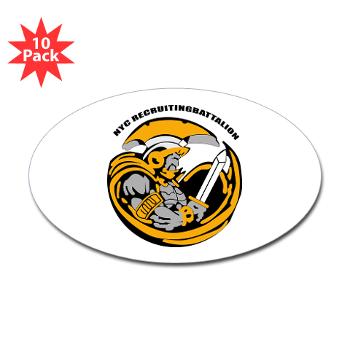 NYCRB - M01 - 01 - DUI - New York City Recruiting Battalion Sticker (Oval 10 pk) - Click Image to Close