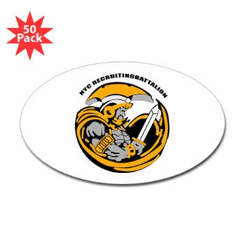 NYCRB - M01 - 01 - DUI - New York City Recruiting Battalion Sticker (Oval 50 pk)