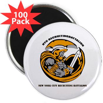 NYCRB - M01 - 01 - DUI - New York City Recruiting Battalion with Text 2.25" Magnet (100 pack)