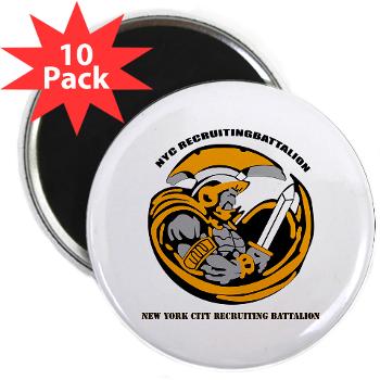 NYCRB - M01 - 01 - DUI - New York City Recruiting Battalion with Text 2.25" Magnet (10 pack)
