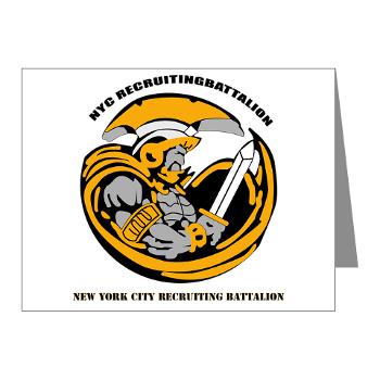 NYCRB - M01 - 02 - DUI - New York City Recruiting Battalion with Text Note Cards (Pk of 20)