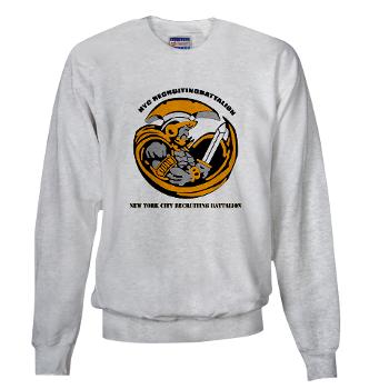 NYCRB - A01 - 03 - DUI - New York City Recruiting Battalion with Text Sweatshirt - Click Image to Close