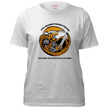 NYCRB - A01 - 04 - DUI - New York City Recruiting Battalion with Text Women's T-Shirt - Click Image to Close
