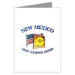 NewMexicoARNG - M01 - 02 - DUI - New Mexico Army National Guard with Flag Greeting Cards (Pk of 10)