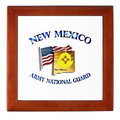 NewMexicoARNG - M01 - 03 - DUI - New Mexico Army National Guard with Flag Keepsake Box - Click Image to Close
