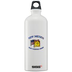 NewMexicoARNG - M01 - 03 - DUI - New Mexico Army National Guard with Flag Sigg Water Bottle 1.0L