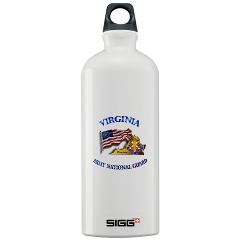 VAARNG - M01 - 03 - DUI - Virginia Army National Guard with Flag Sigg Water Bottle 1.0L