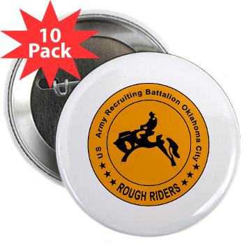 OCRB - M01 - 01 - DUI - Oklahoma City Recruiting Bn - 2.25" Button (10 pack) - Click Image to Close