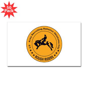 OCRB - M01 - 01 - DUI - Oklahoma City Recruiting Bn - Sticker (Rectangle 50 pk) - Click Image to Close