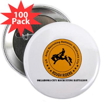 OCRB - M01 - 01 - DUI - Oklahoma City Recruiting Bn with Text - 2.25" Button (100 pack) - Click Image to Close