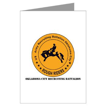OCRB - M01 - 02 - DUI - Oklahoma City Recruiting Bn with Text - Greeting Cards (Pk of 10)