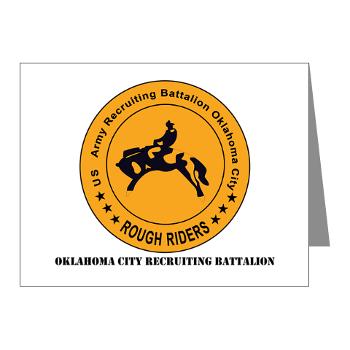 OCRB - M01 - 02 - DUI - Oklahoma City Recruiting Bn with Text - Note Cards (Pk of 20)