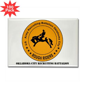 OCRB - M01 - 01 - DUI - Oklahoma City Recruiting Bn with Text - Rectangle Magnet (100 pack) - Click Image to Close